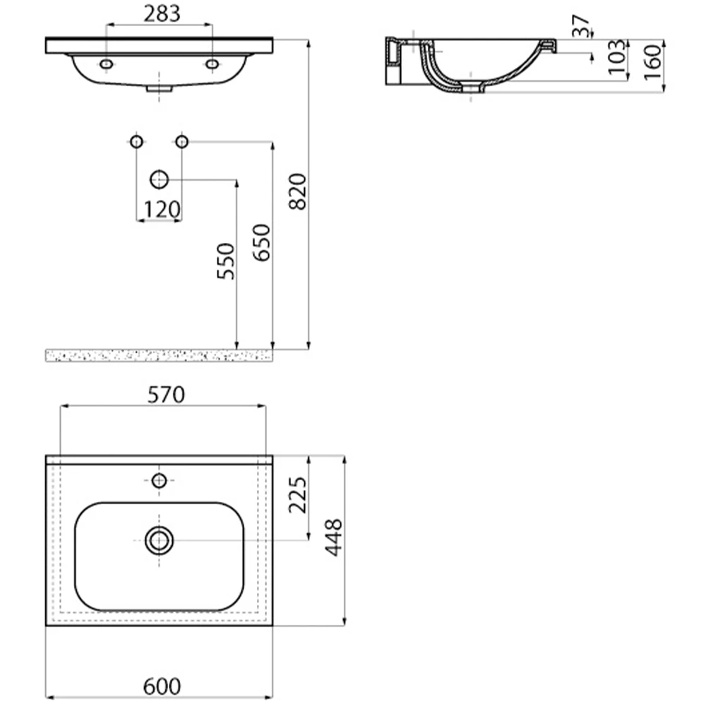 Creavit İdeal 60 Cm Etajerli Lavabo Hemen Al