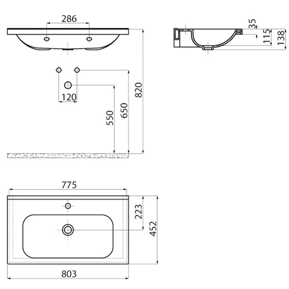 Creavit İdeal 80 Cm Etajerli Lavabo Hemen Al