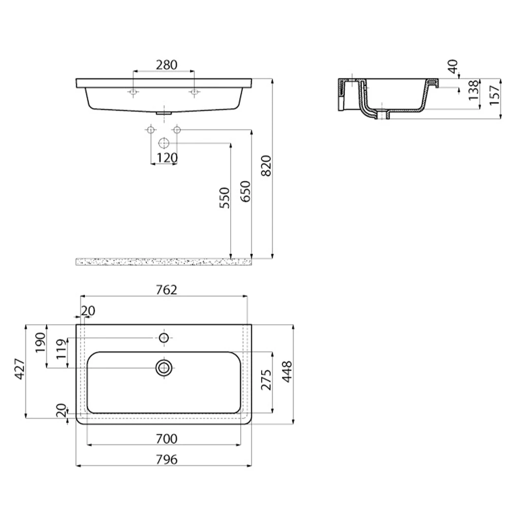 Creavit İpek 80 Cm Etajerli Lavabo Hemen Al