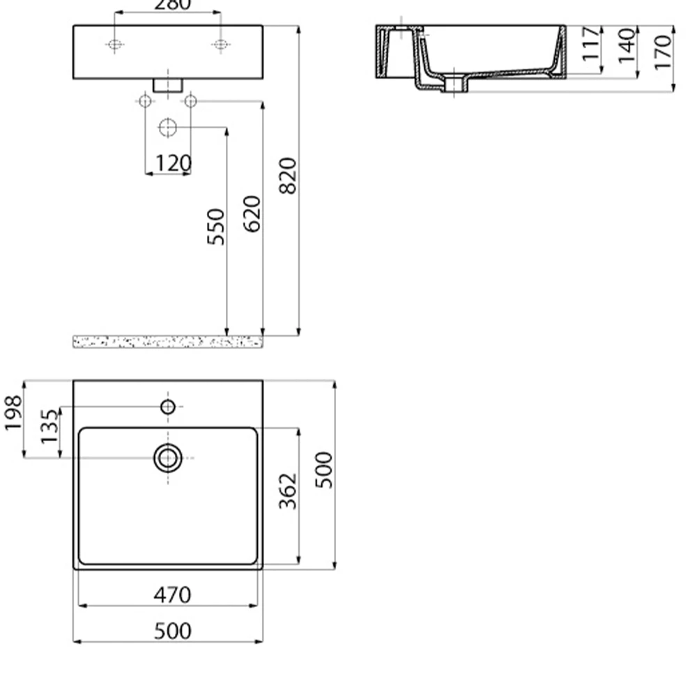 Creavit Next 50 Cm Kare Tezgahüstü Lavabo Hemen Al