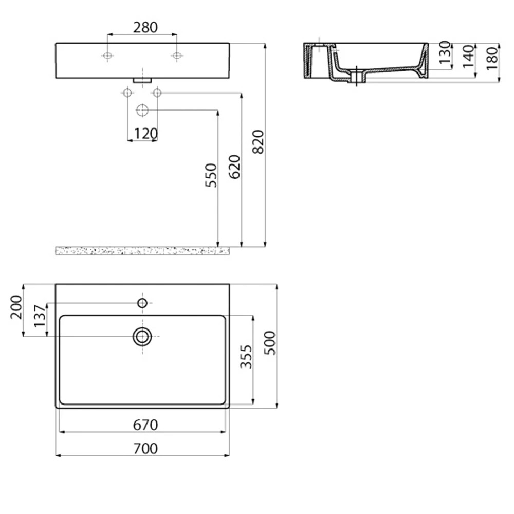 Creavit Next 70 Cm Kare Tezgahüstü Lavabo Hemen Al