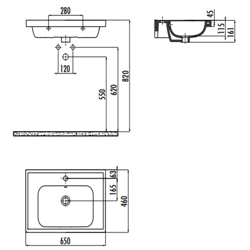 Creavit Obi 130 Cm Etajerli Lavabo - OB130-00CB00E-0000 Hemen Al