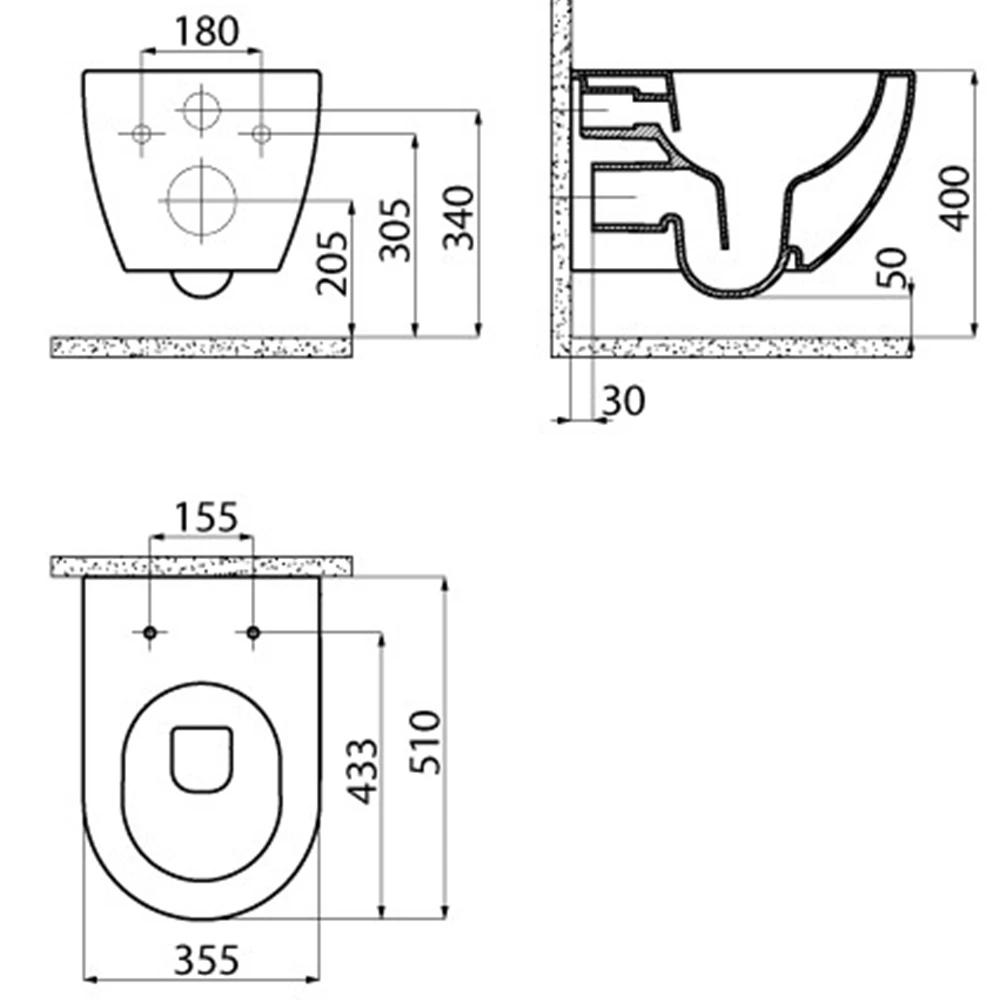 Creavit Rim-Off Asma Klozet - FE322-00CB00E-0000 Hemen Al