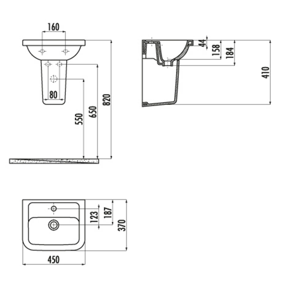 Creavit Saily 100 Cm Etajerli Lavabo Hemen Al