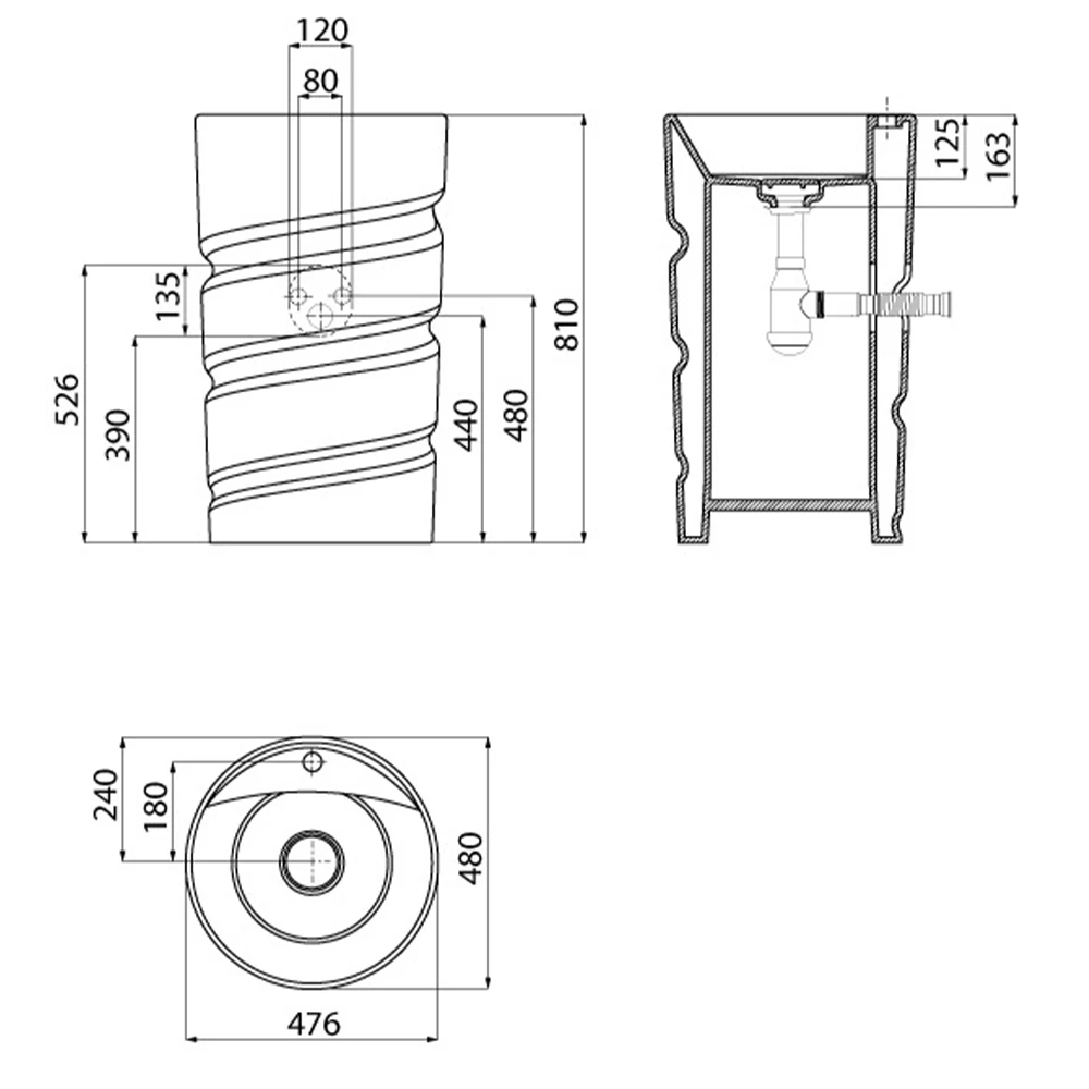 Creavit Spiral Monoblok Lavabo Hemen Al