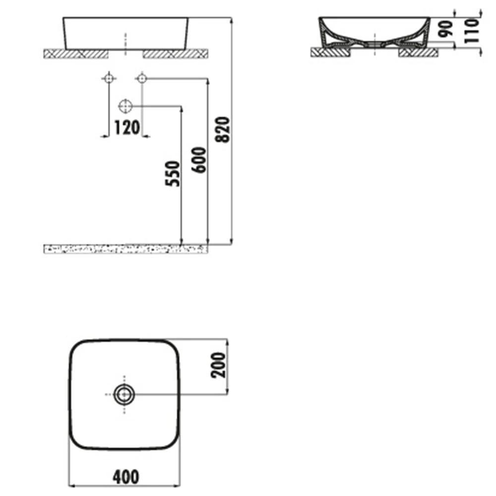 Creavit Ultra 40 Cm Kare Çanak Lavabo Hemen Al