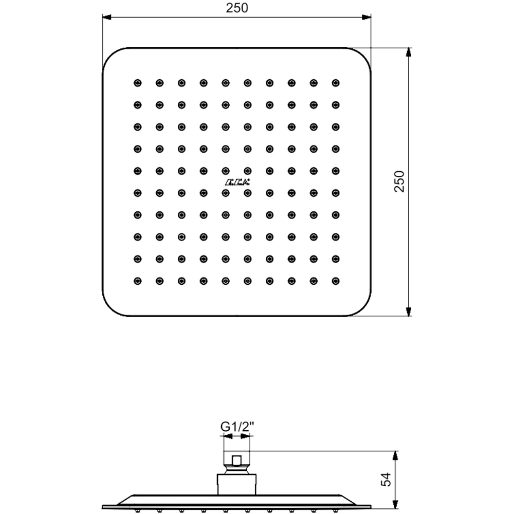 Eca Life 25 Cm Mat Siyah Duş Başlığı - 102145778C1 Hemen Al