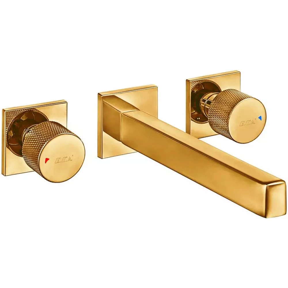 Eca Life 3 Delikli Duvardan Altın Ankastre Lavabo Bataryası - 102106777A1 Hemen Al