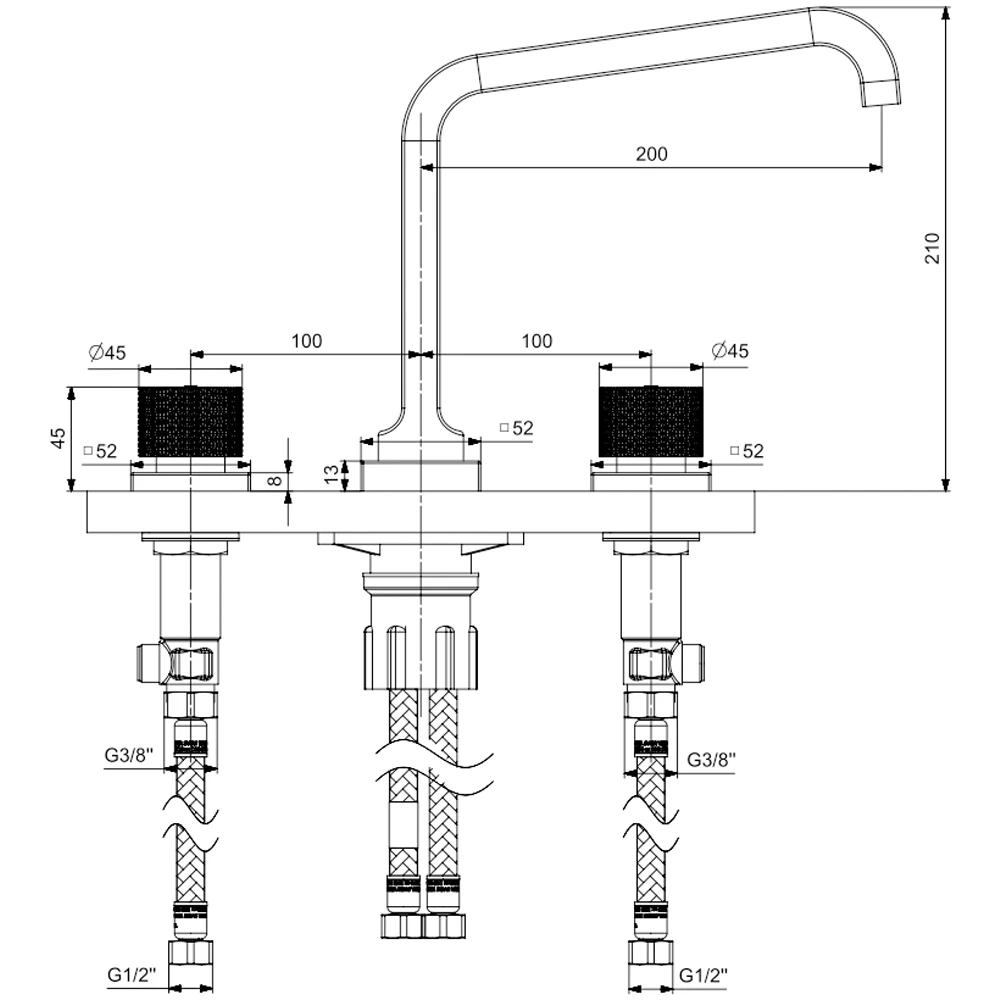 Eca Life 3 Delikli Tezgah Üstü Ankastre Lavabo Bataryası - 102105777 Hemen Al