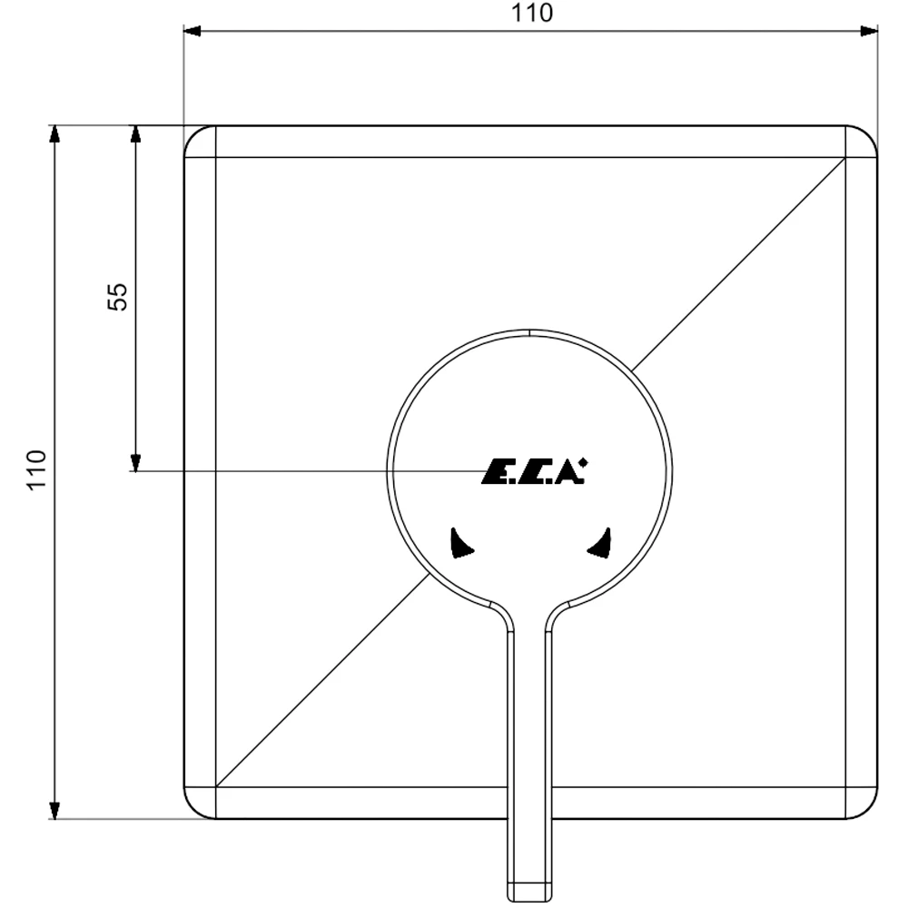 Eca Life Mat Siyah Ankastre Duş Bataryası - 102167122C1-K Hemen Al