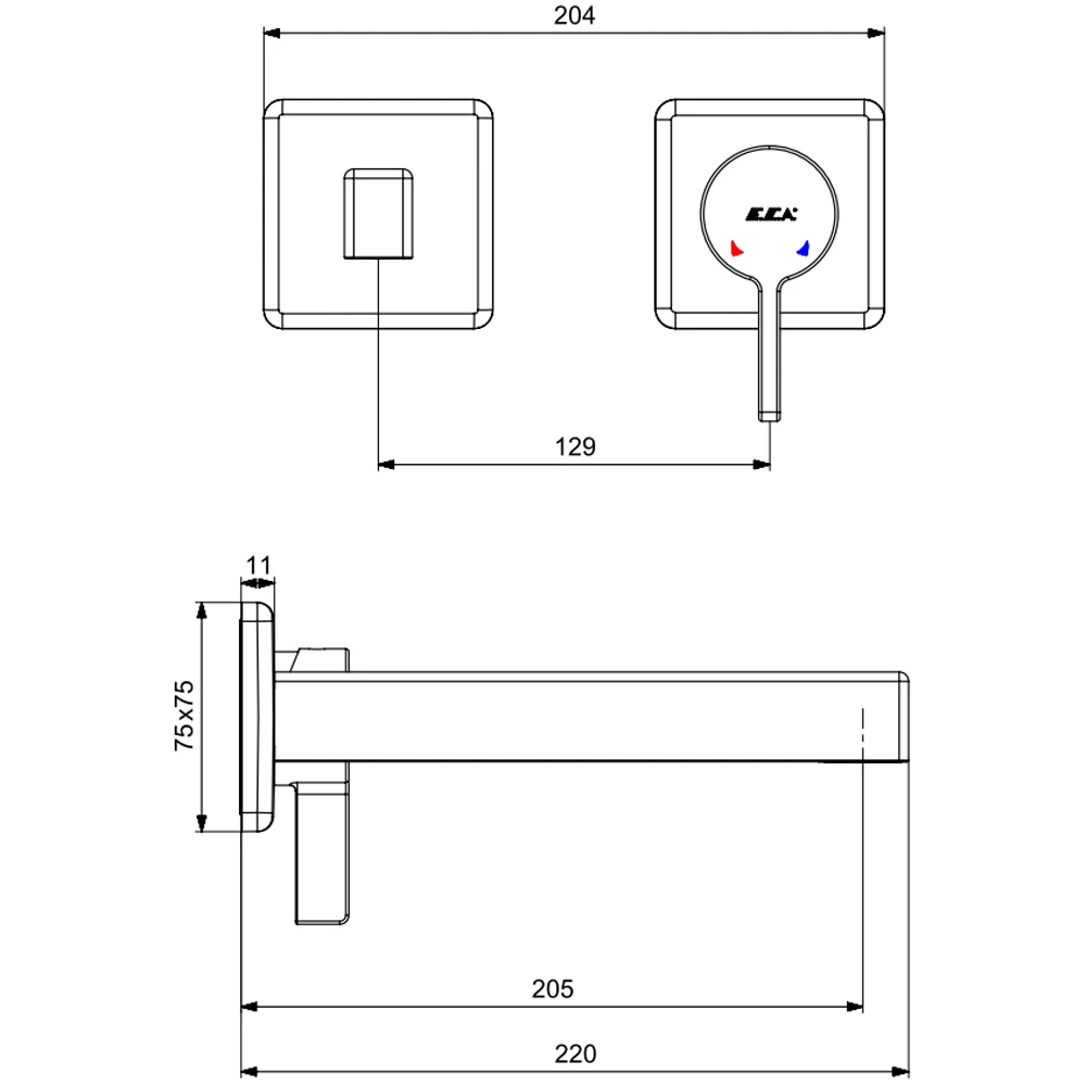 Eca Life Ankastre Lavabo Bataryası - 102167622-KK Hemen Al