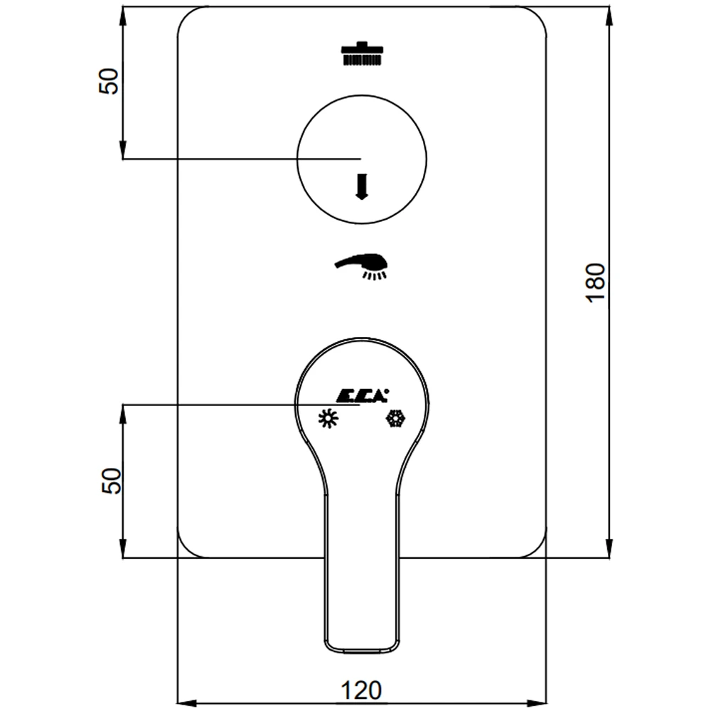 Eca Luna 2 Yollu Altın Ankastre Banyo Bataryası - 102167236A1-KDE Hemen Al