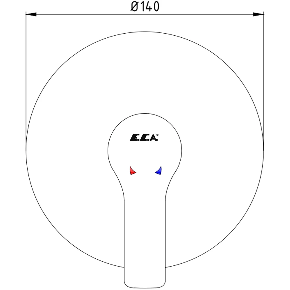 Eca Luna Altın Ankastre Duş Bataryası - 102167106A1-Y Hemen Al
