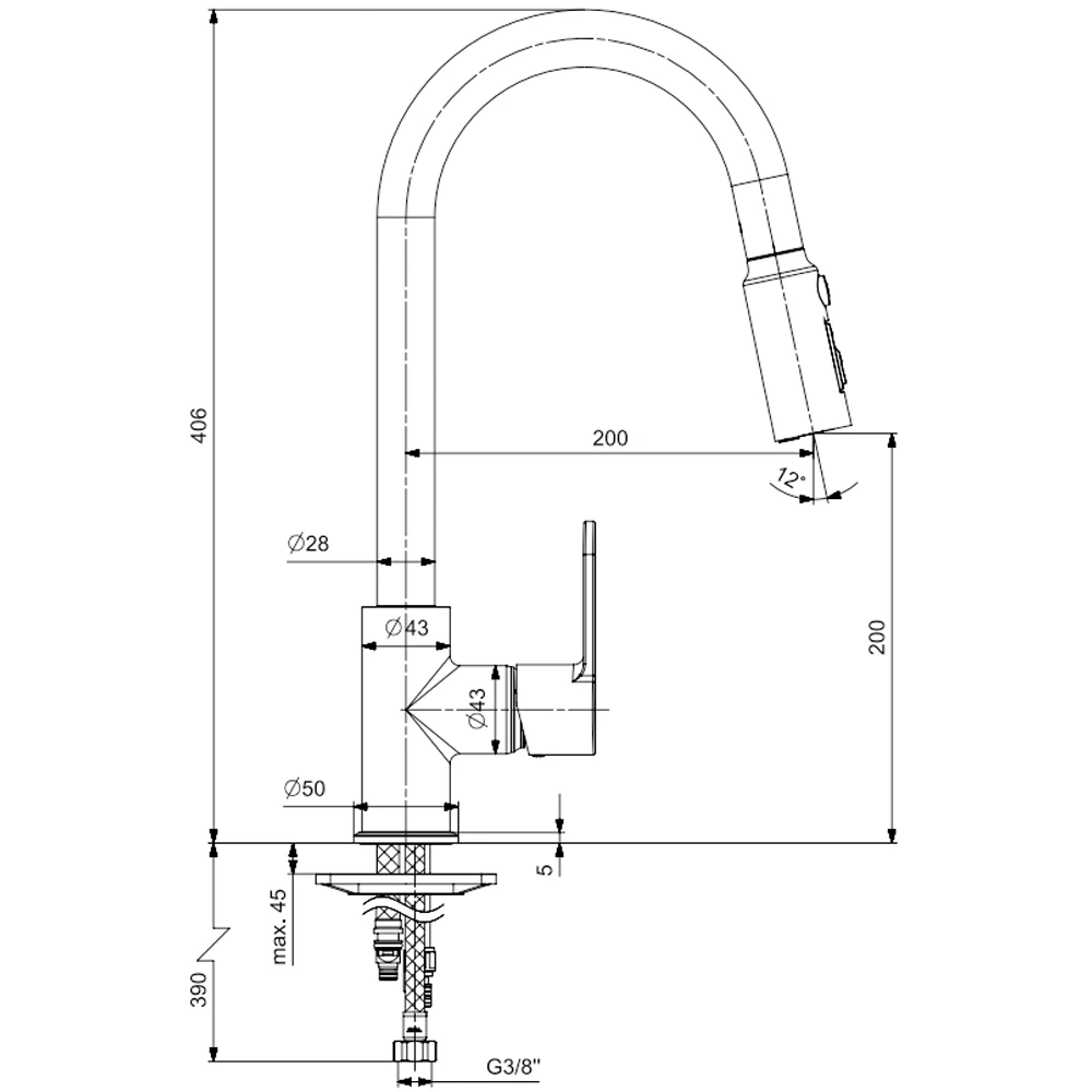 Eca Nita Çift Akışlı Spiralli Eviye Bataryası - 102118155 Hemen Al