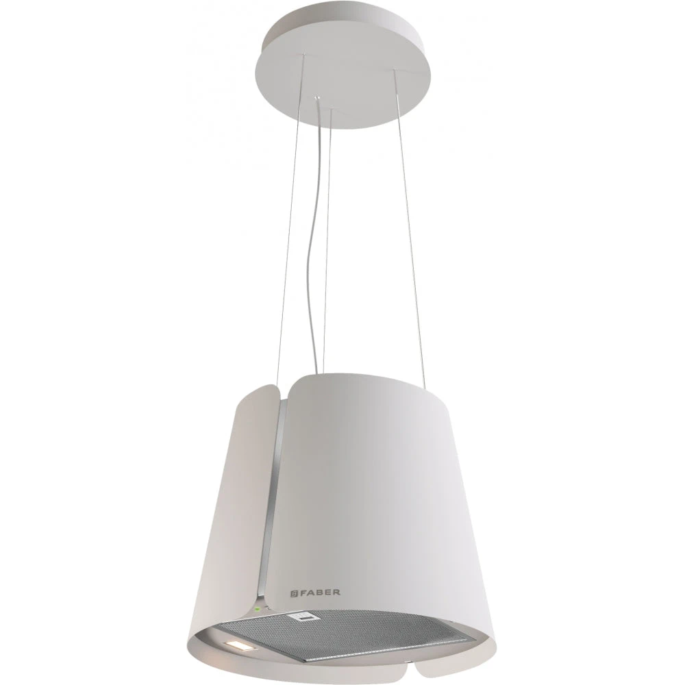 Faber Beat WH Matt F45 Mat Beyaz Ada Davlumbaz