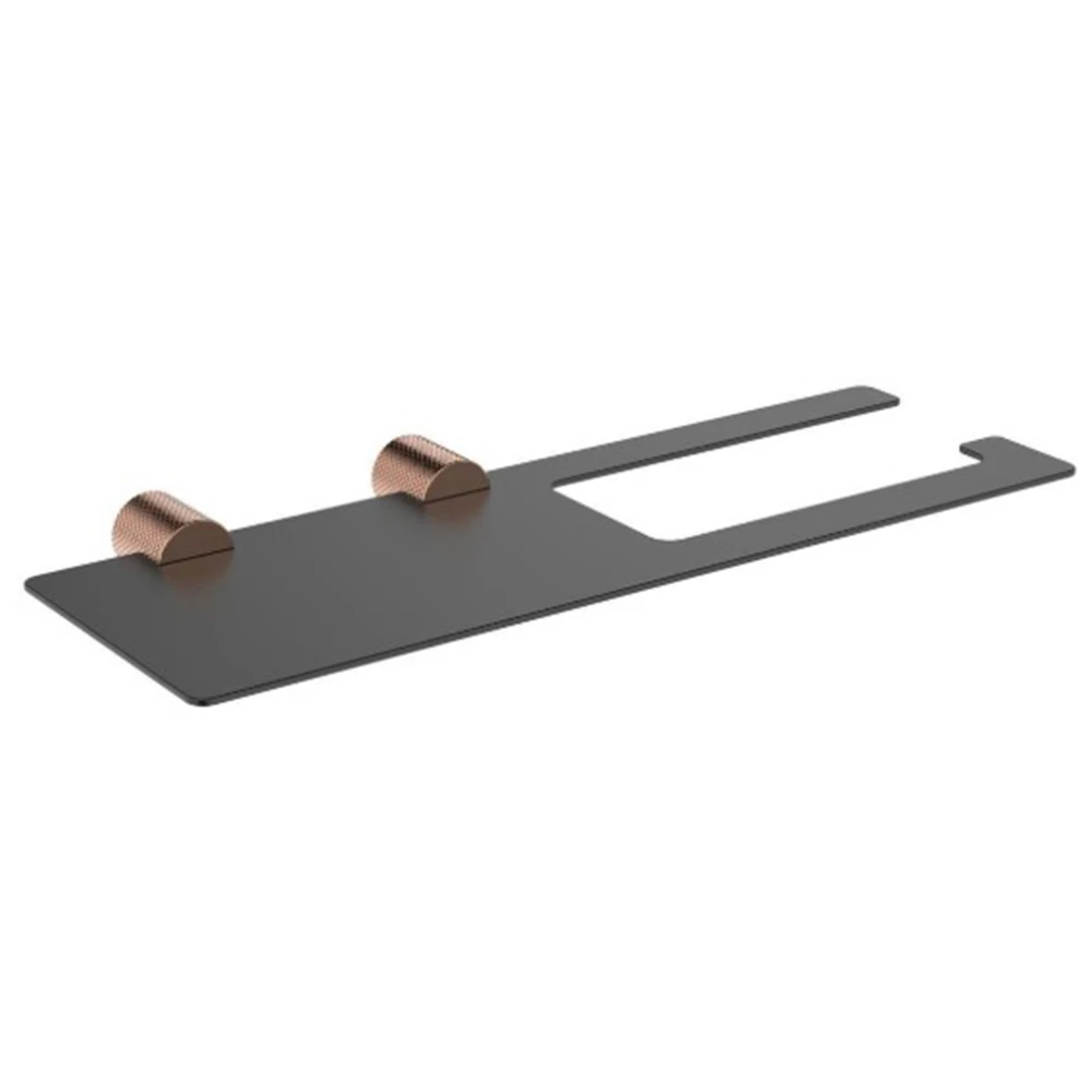 Fontana FY-90303 Mat Rose-Siyah Tuvalet Kağıtlığı Hemen Al