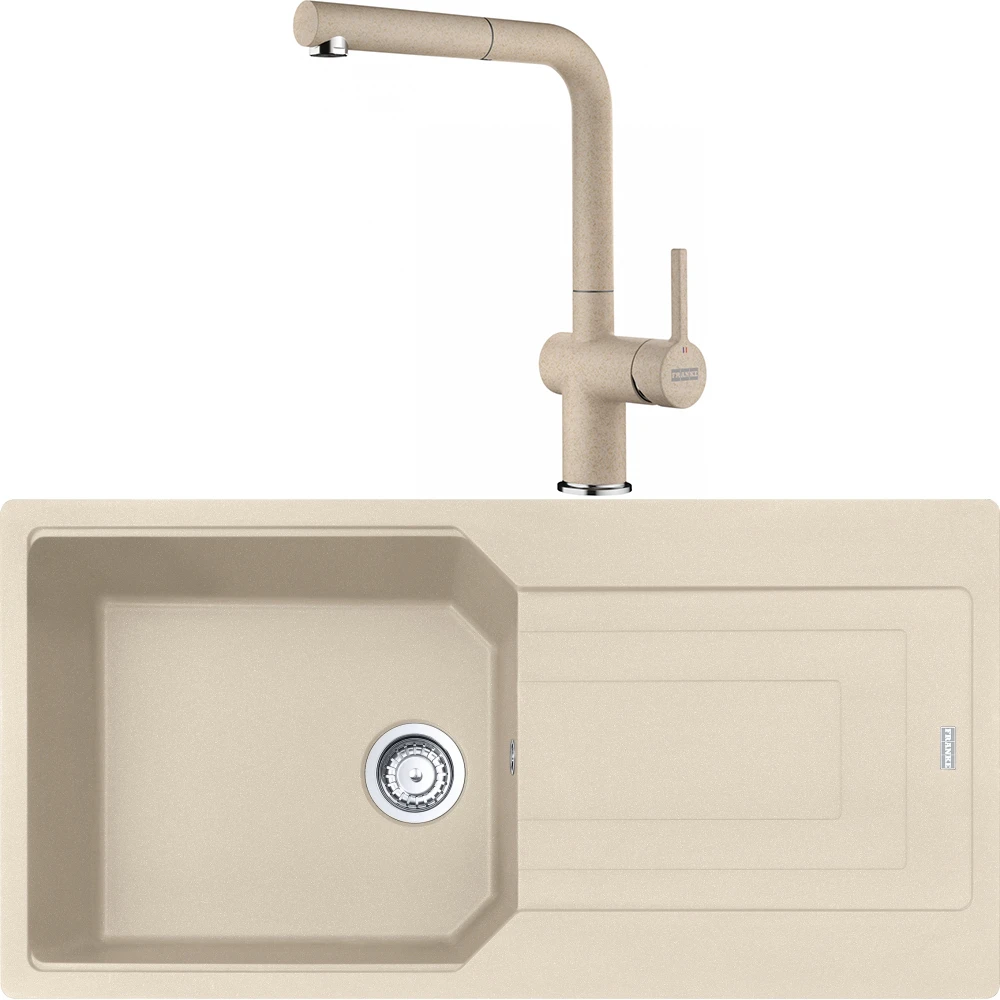 Franke Urban Ubg 611-100 Granit Eviye + Active Plus Doccia 2.0 Armatür (Avena) Hemen Al