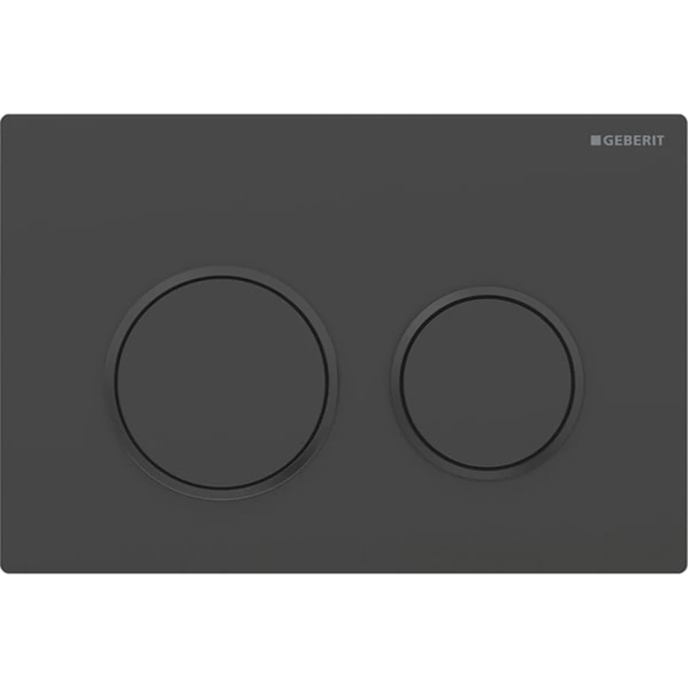Geberit Geberit Omega20 Mat Siyah Çift Basmalı  Kumanda Kapağı - 115.085.16.1