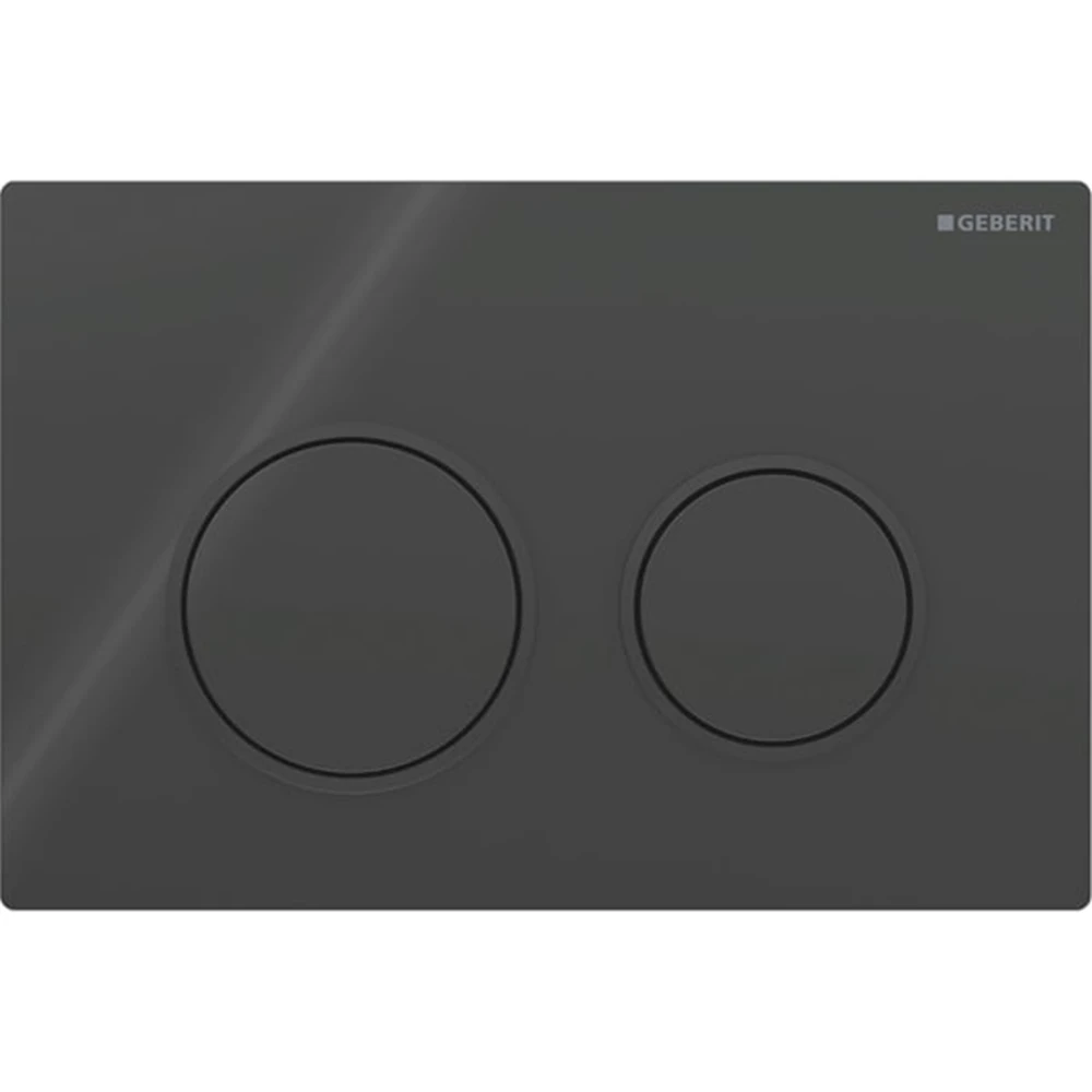 Geberit Omega20 Mat Siyah Çift Basmalı  Kumanda Kapağı - 115.085.DW.1