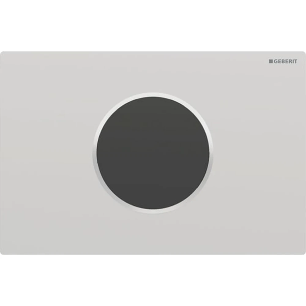 Geberit Sigma10 Mat Beyaz-Siyah Tek Basmalı Kumanda Kapağı - 115.908.JQ.6