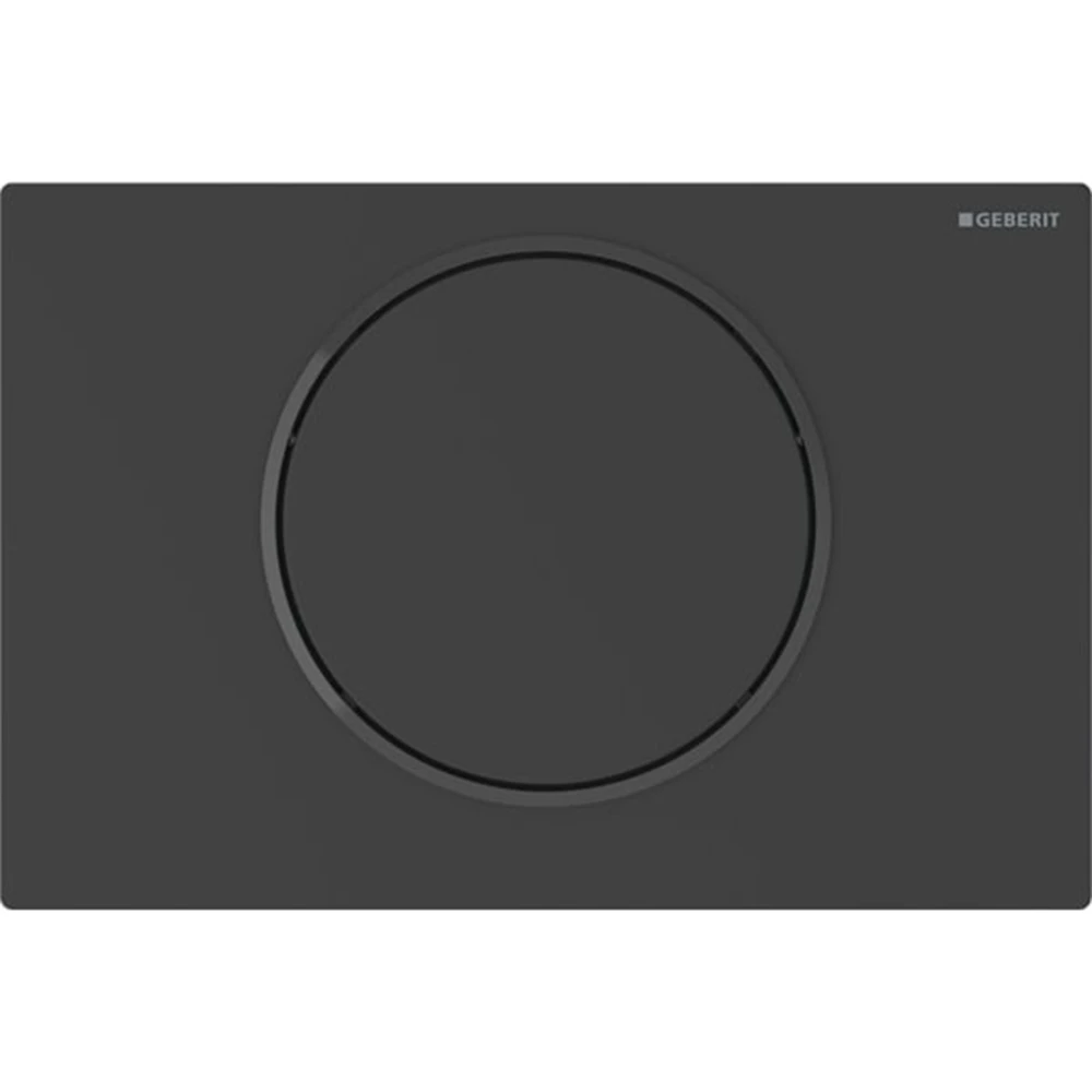 Geberit Sigma10 Mat Siyah Tek Basmalı Kumanda Kapağı - 115.864.16.6