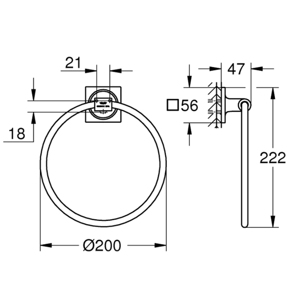 Grohe Allure New Halka Havluluk - 40339001 Hemen Al