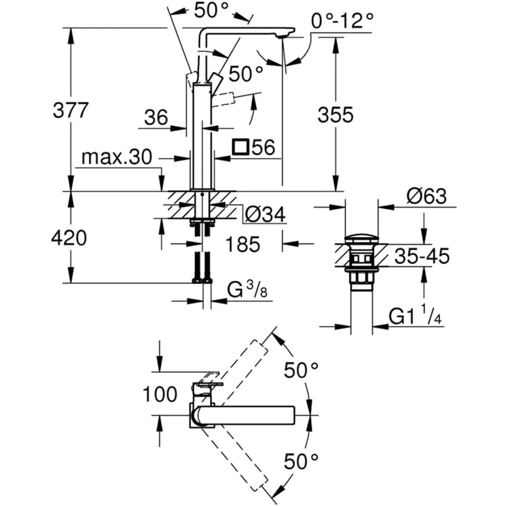 Grohe Allure New Tek Kumandalı Nikel Lavabo Bataryası - 23403A01 Hemen Al