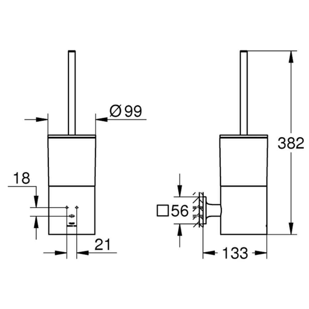 Grohe Allure New Tuvalet Fırçası Seti -40340001 Hemen Al