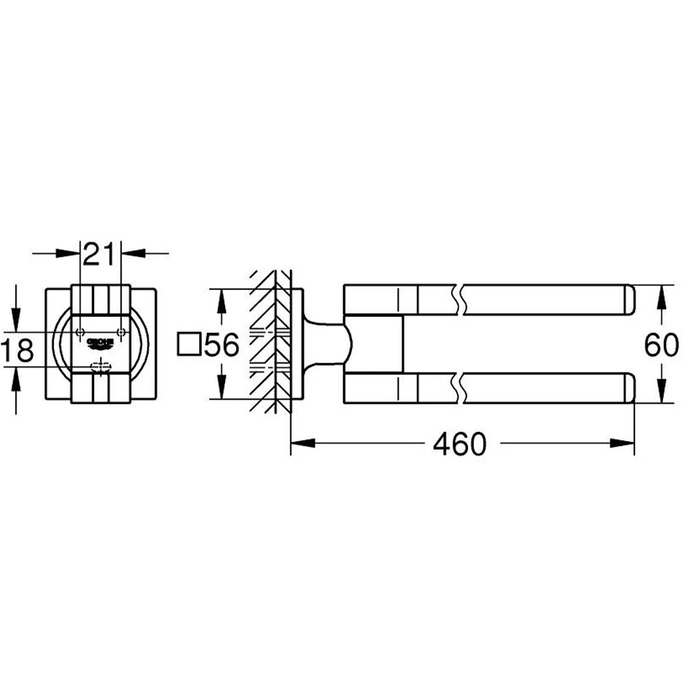 Grohe Allure Rose Havluluk - 40342DL1 Hemen Al