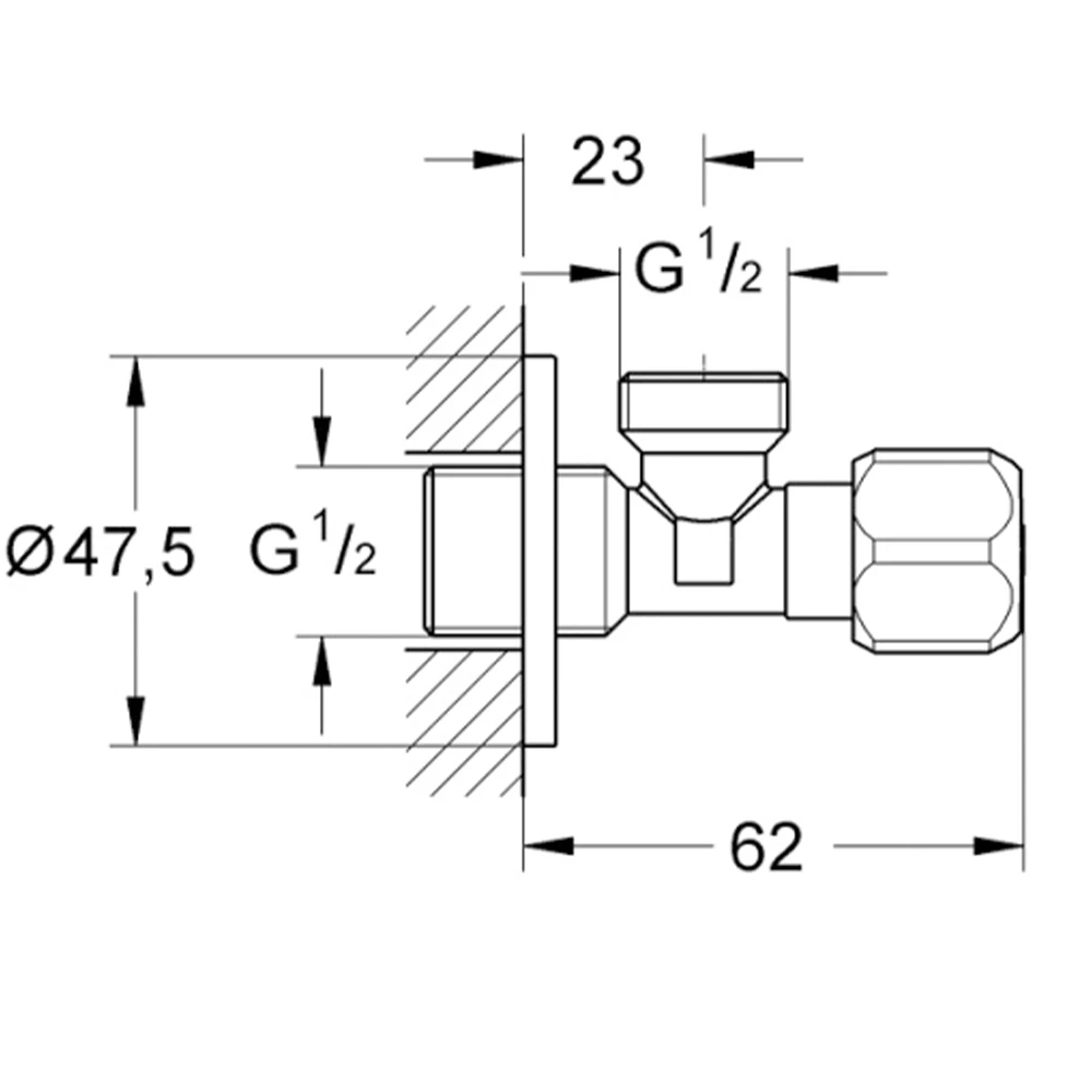 Grohe Angle Valves Neutral Handle Ara Musluk - 2201600M Hemen Al