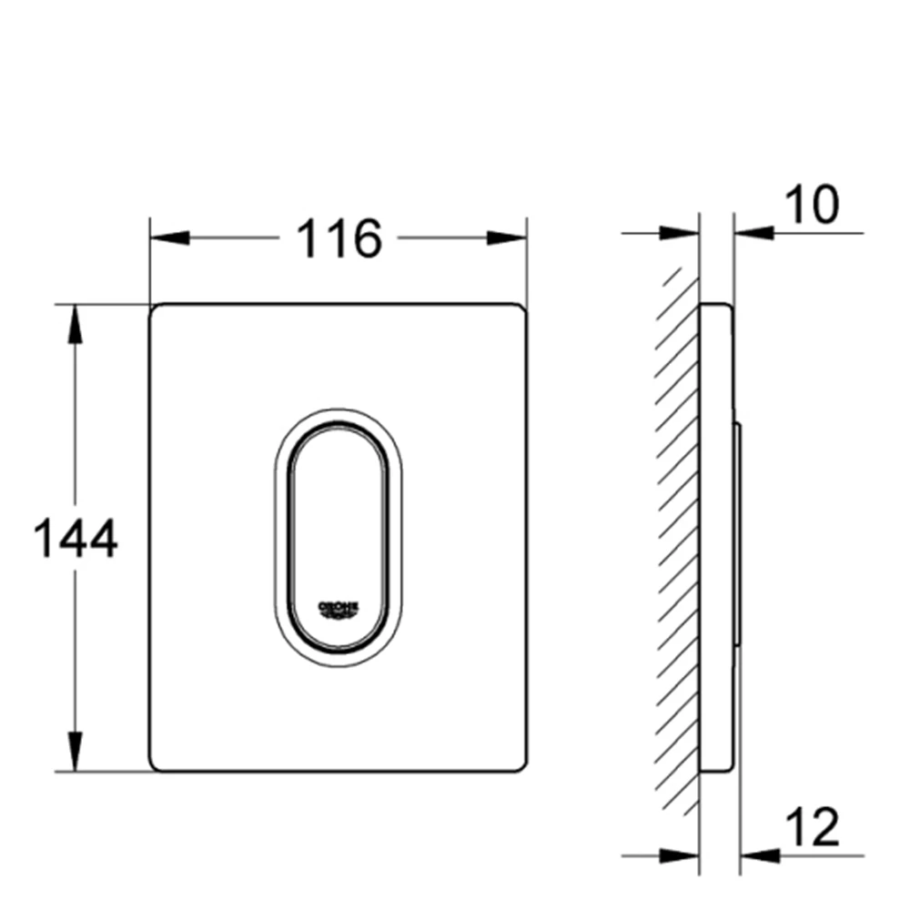 Grohe Arena Cosmopolitan Kumanda Paneli - 38857P00 Hemen Al