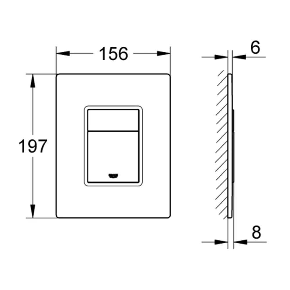 Grohe Arena Cosmopolitan Siyah Kumanda Paneli - 38845KS0 Hemen Al