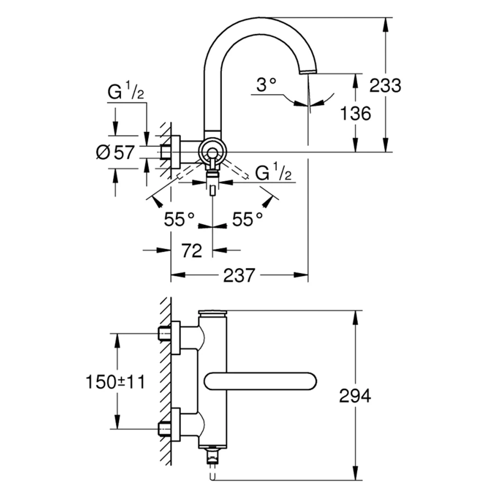 Grohe Atrio Tek Kumandalı Nikel Banyo Bataryası - 32652AL3 Hemen Al