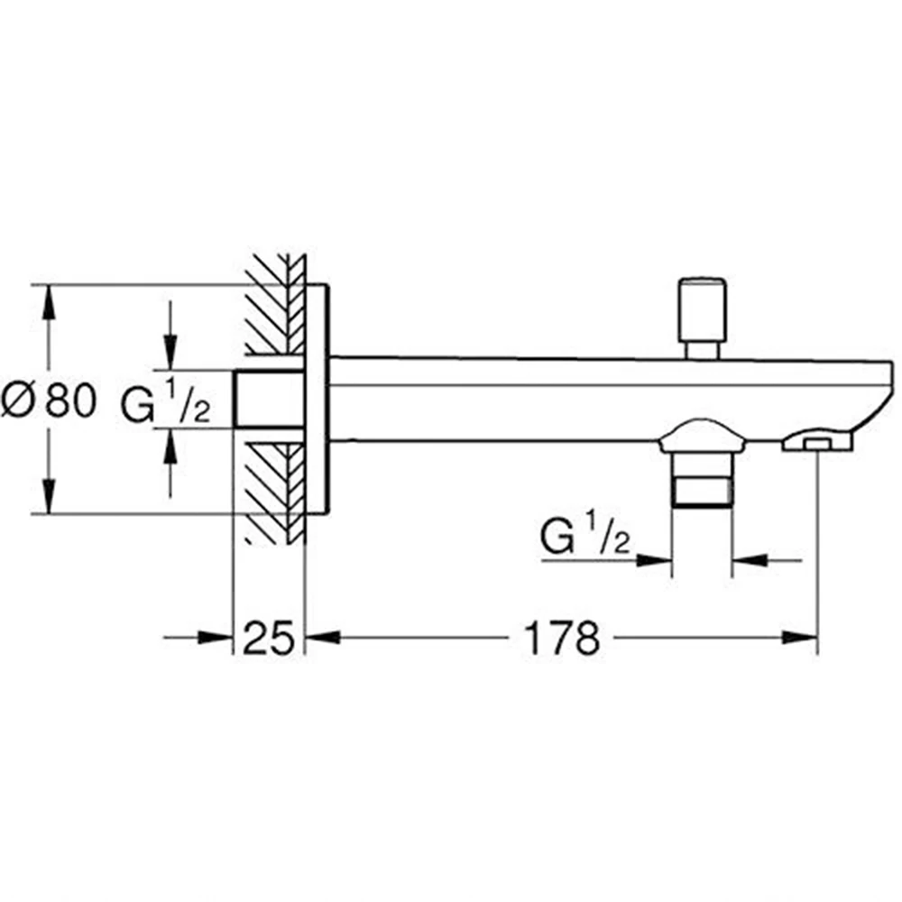 Grohe BauContemporary Neutral Yön Değiştiricili Çıkış Ucu - 13390000 Hemen Al