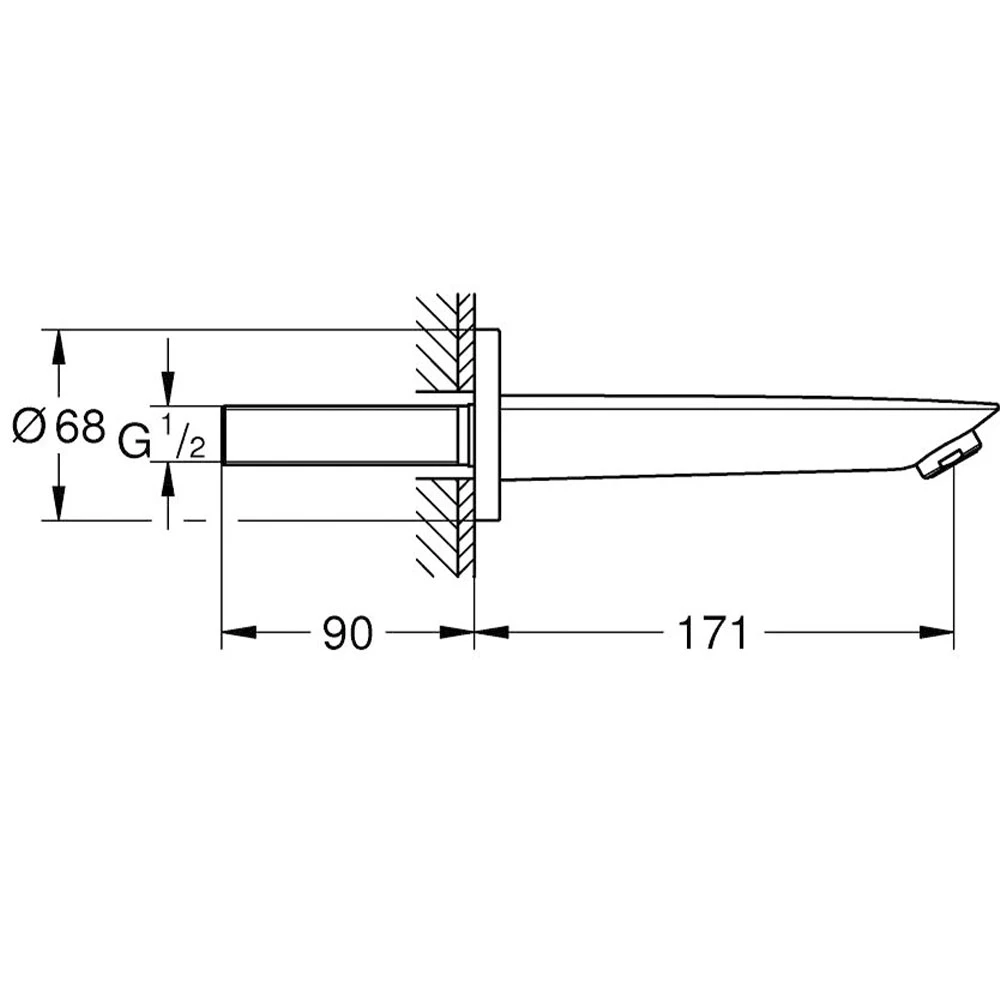 Grohe BauCosmopolitan Neutral Çıkış Ucu - 13255001 Hemen Al