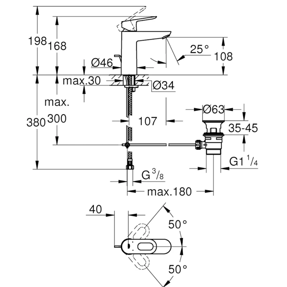 Grohe BauLoop Tek Kumandalı Lavabo Bataryası - 23762000 Hemen Al