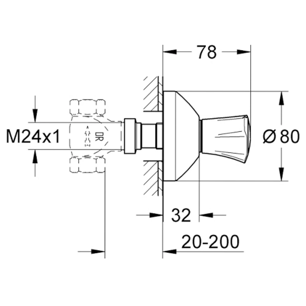 Grohe Costa L Ankastre Stop Valf - 19806001 Hemen Al