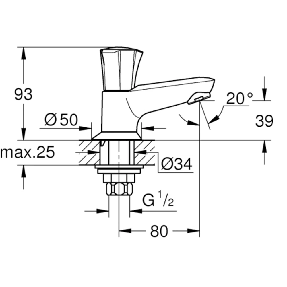 Grohe Costa L Lavabo Musluğu - 20404001 Hemen Al