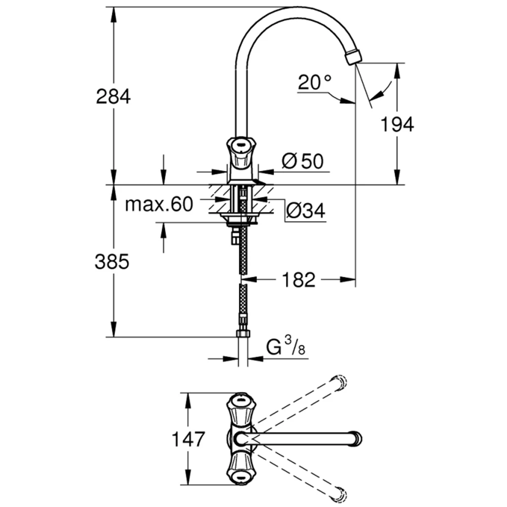 Grohe Costa L Tek Delikli Mutfak Bataryası -  31812001 Hemen Al