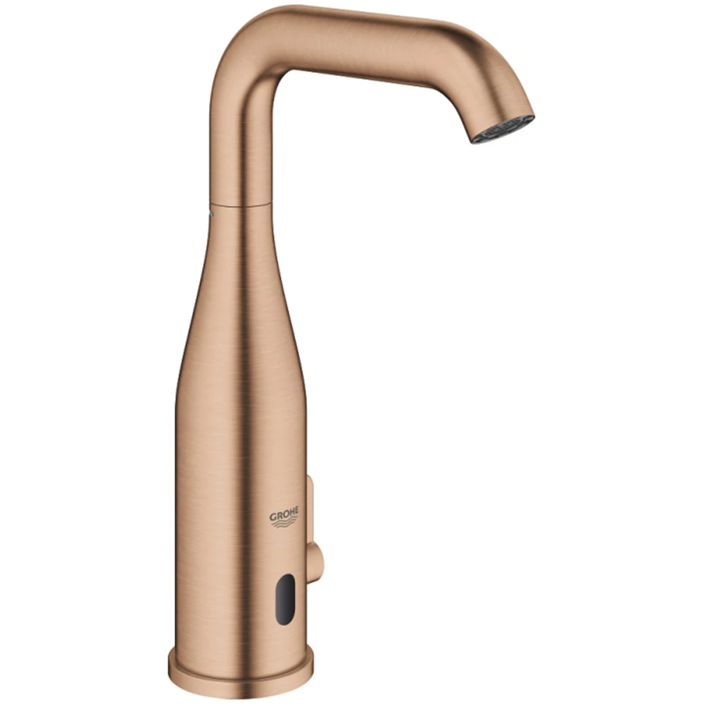 Grohe Essence E Çift Su Girişli Ayarlanabilir Sıcaklık Sınırlayıcısı Fotoselli Rose Gold Lavabo Bataryası - 36445DL0 Hemen Al