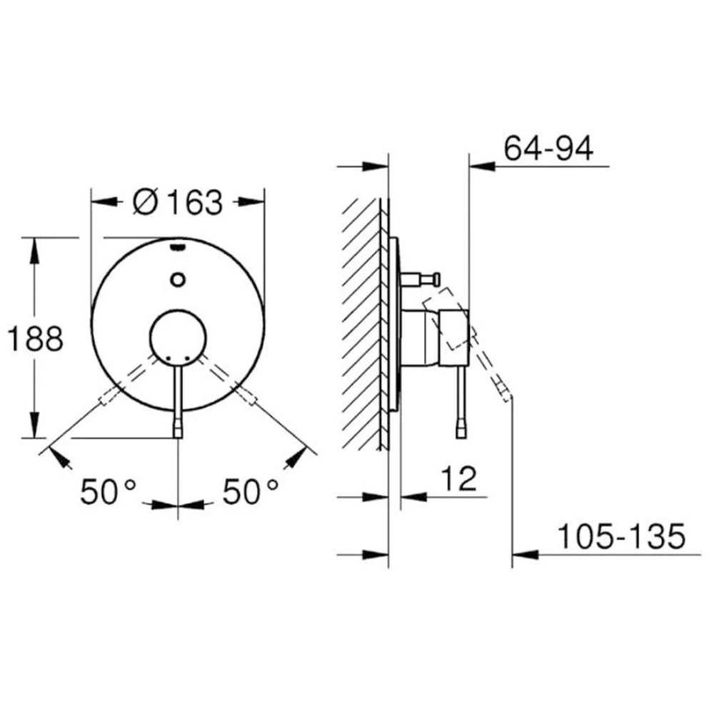 Grohe Essence New Ankastre Banyo-Duş Bataryası - 19285001 Hemen Al