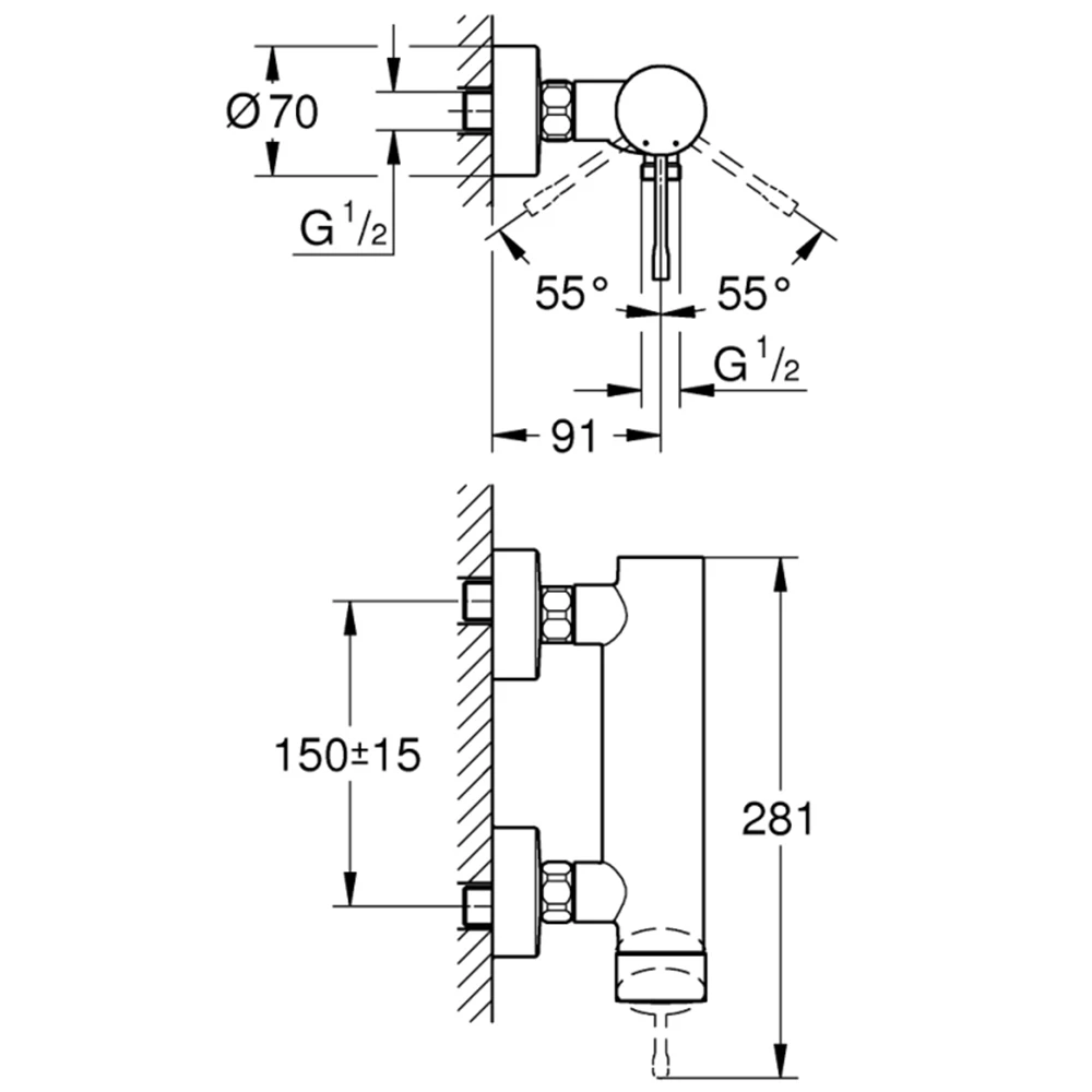 Grohe Essence New Tek Kumandalı Duş Bataryası - 33636001 Hemen Al