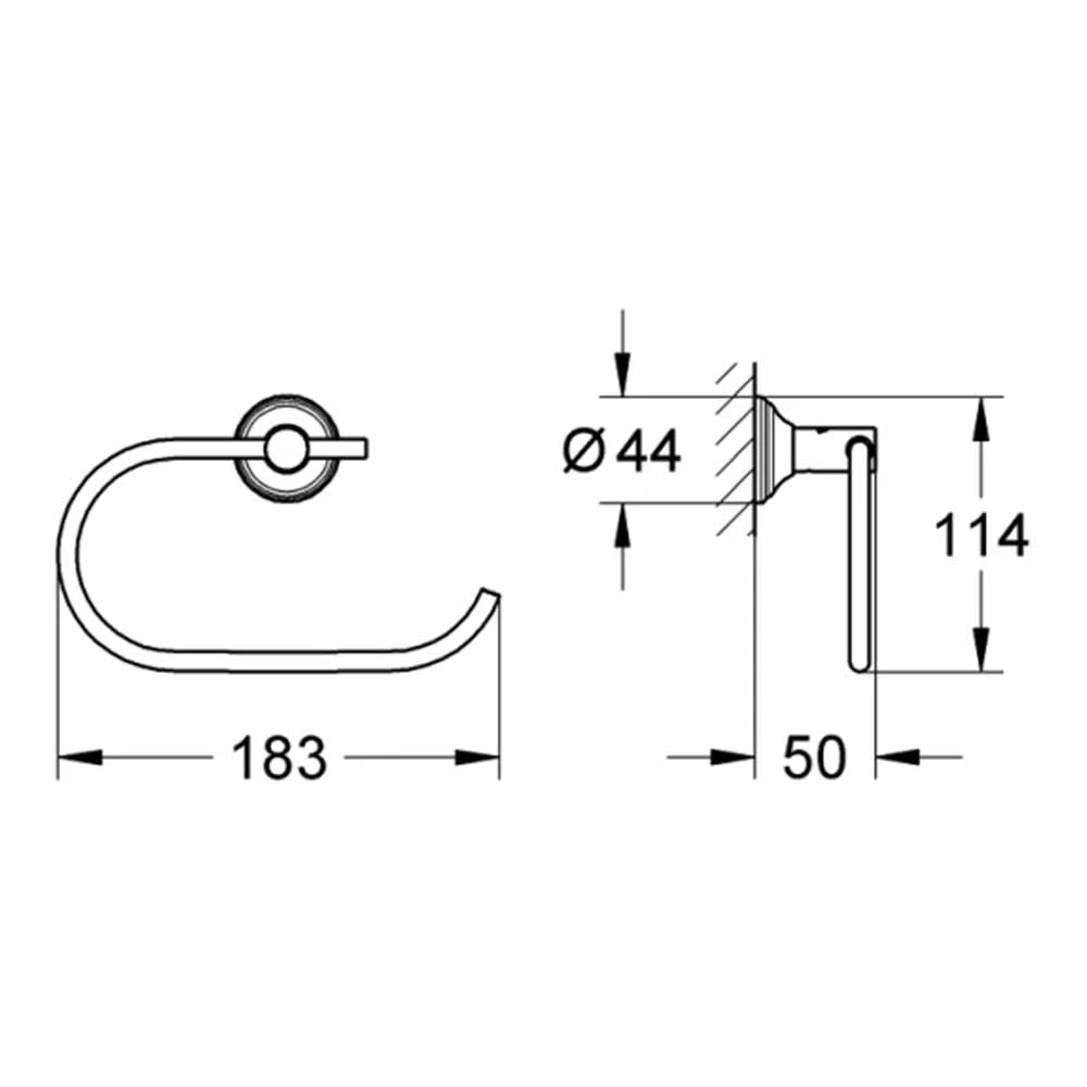 Grohe Essentials Authentic Tuvalet Kağıtlığı - 40657001 Hemen Al