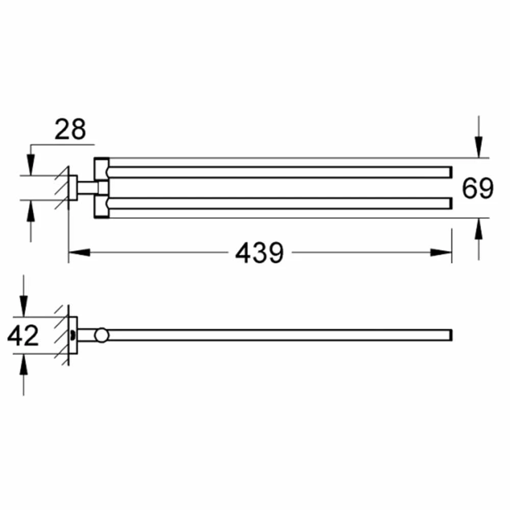 Grohe Essentials Cube New Havluluk - 40624001 Hemen Al