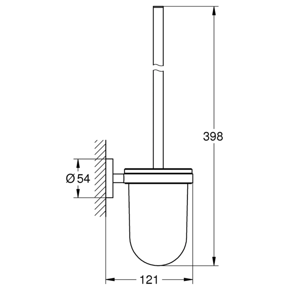 Grohe Essentials New Bronz Tuvalet Fırçası Seti -40374GL1 Hemen Al