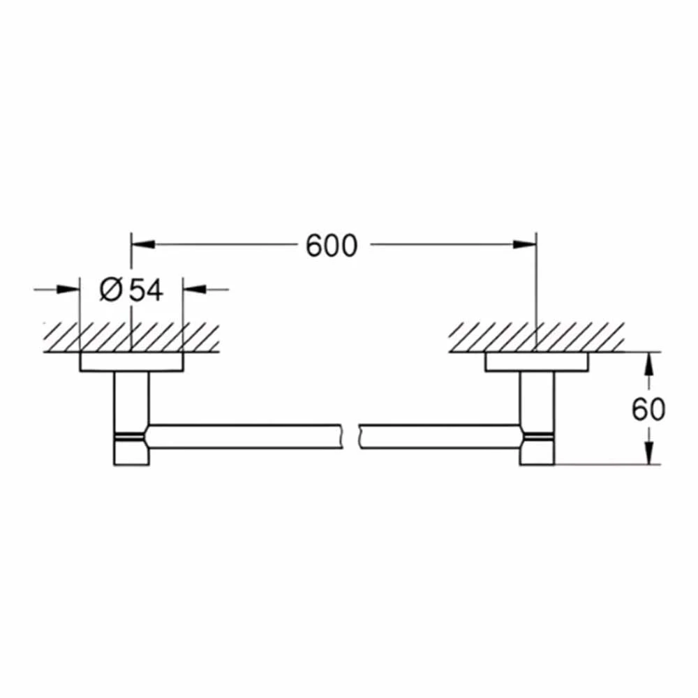 Grohe Essentials Siyah Havluluk - 1022512430 Hemen Al