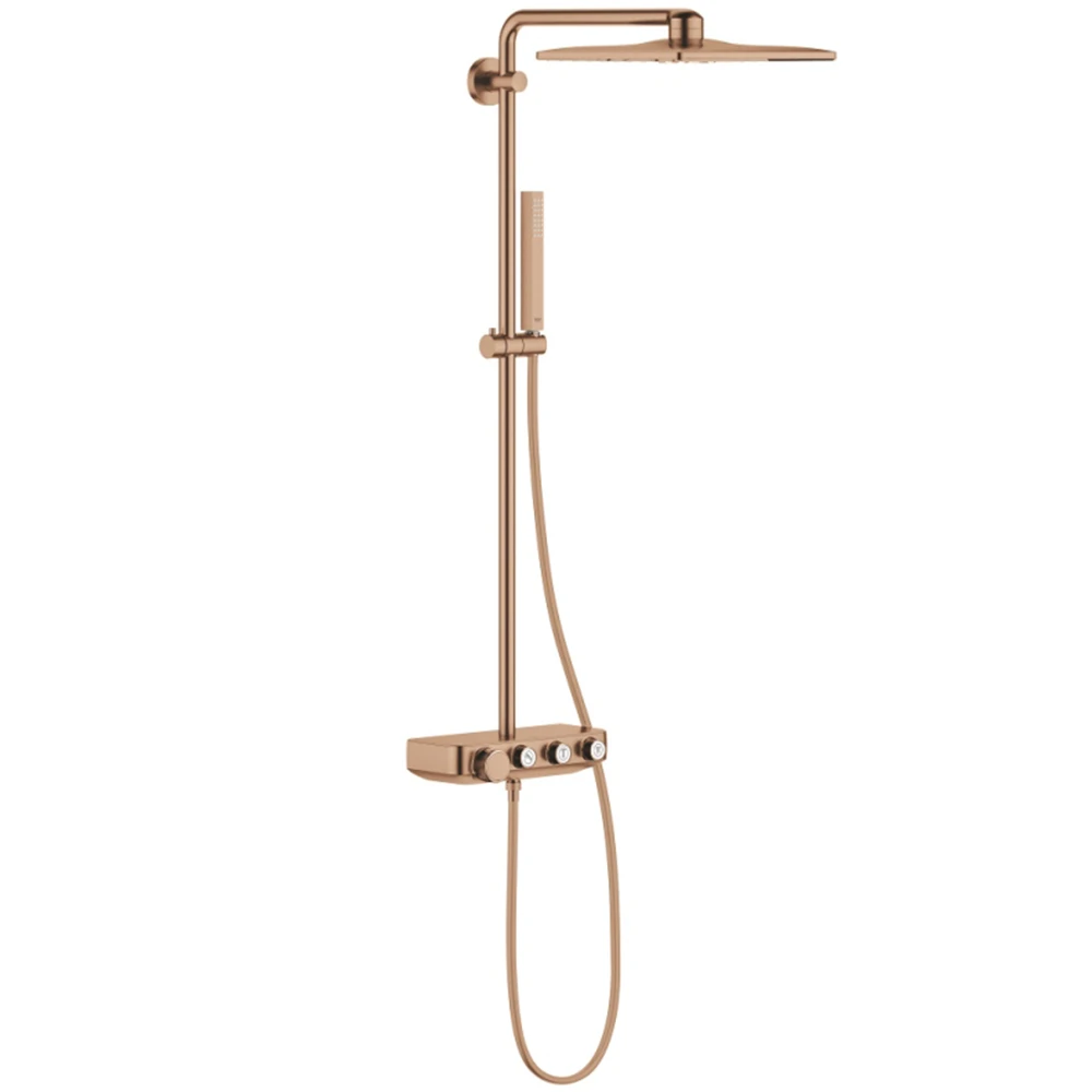 Grohe Euphoria SmartControl System Duvara Monte Termostatik Rose Gold Bataryalı Duş Sistemi - 26508DL0 Hemen Al