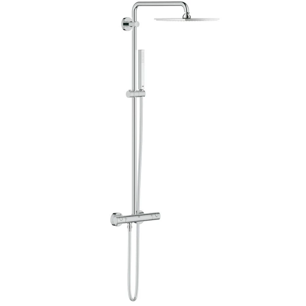 Grohe Euphoria System Duvara Monte Termostatik Bataryalı Duş Sistemi - 26187000 Hemen Al