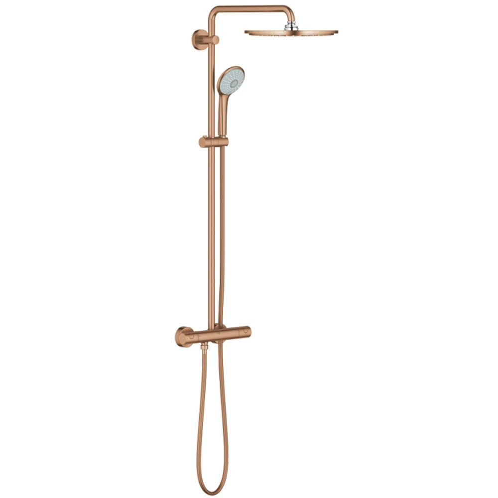 Grohe Euphoria System Duvara Monte Termostatik Bataryalı Rose Gold Duş Sistemi - 26075DL0 Hemen Al