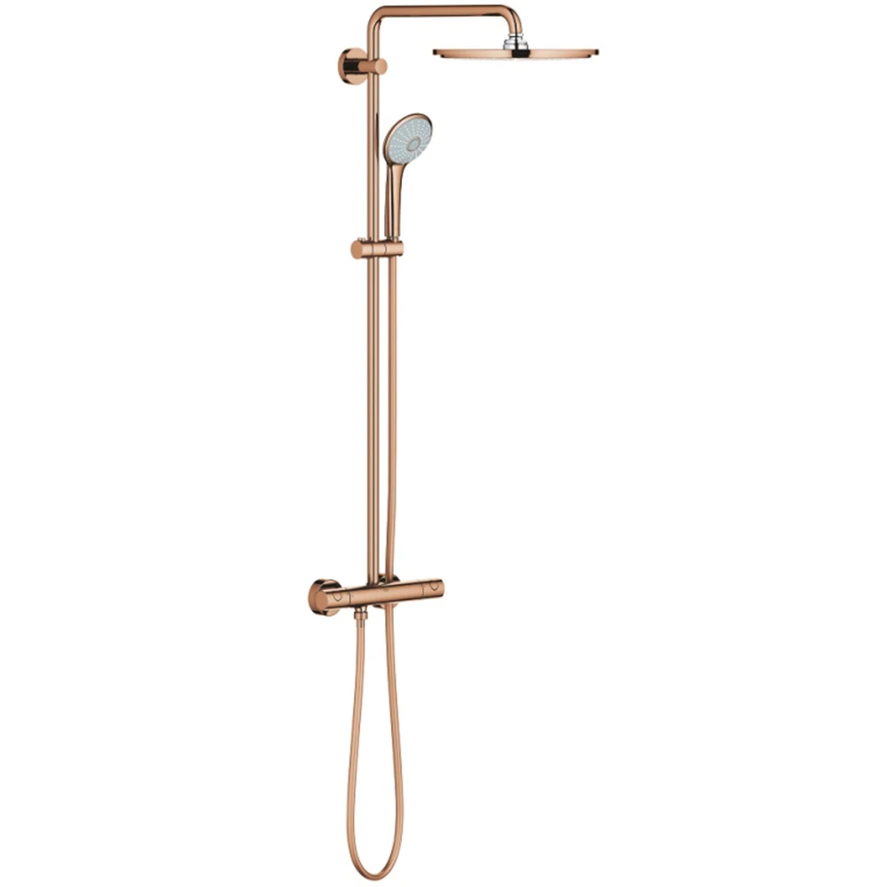 Grohe Euphoria System Duvara Monte Termostatik Rose Gold Bataryalı Duş Sistemi - 26075DA0 Hemen Al